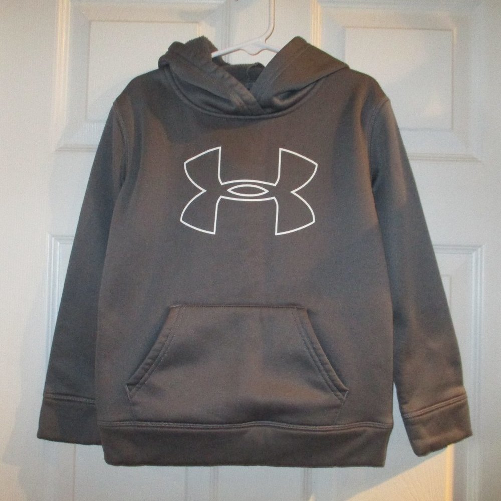 Under Armour Gray Pullover Hoddie Size 6 Youth Kids Boy